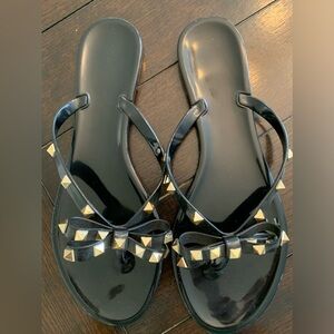 NEW* WILD DIVA BLACK JELLY SANDALS